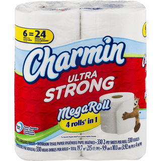 Charmin Ultra Strong Bathroom Tissue, Unscented, Mega Roll, 2 Ply