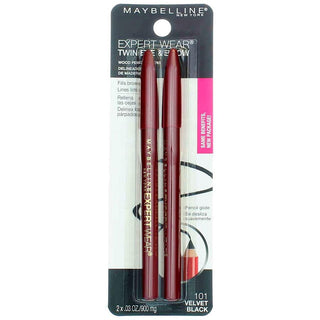 Maybelline Expert Wear Twin Eye & Brow Pencil, Velvet Black 101