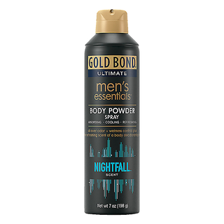 Gold Bond Ultimate Men's Essentials Body Powder Spray Nightfall Scent