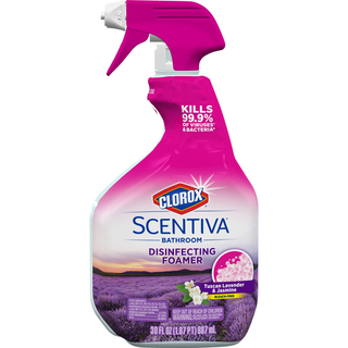 Clorox Scentiva Disinfecting Foamer Spray Bottle, Bleach Free, Tuscan Lavender & Jasmine, 30 Ounces