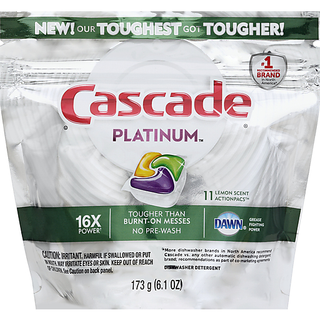 Cascade Platinum Dishwasher Detergent ActionPacs, Lemon