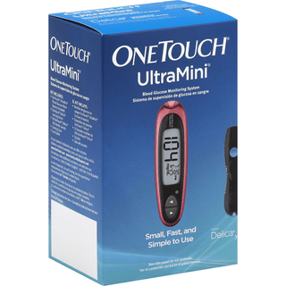 One Touch UltraMini Glucose Monitoring System, Pink Glow