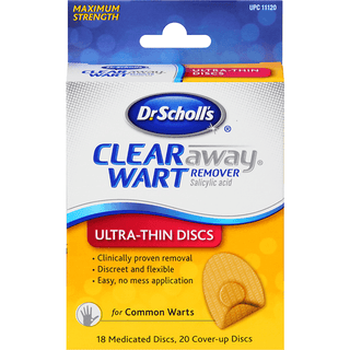 Dr Scholls Clear Away Wart Remover, Maximum Strength, Ultra-Thin Discs
