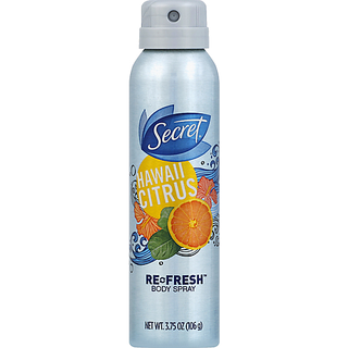 Secret Fresh Hawaii Citrus Body Spray - 3.75oz