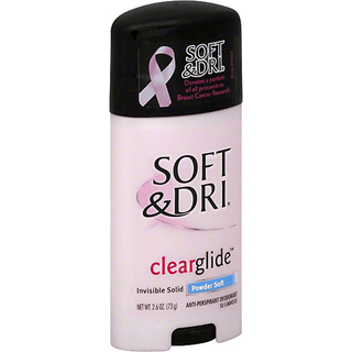 Soft & Dri Dry Clearglide Powder Invisible Solid Deodorant