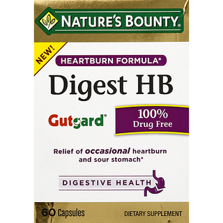 Nature's Bounty Digestive Health, Digest HB, Gutgard, Capsules