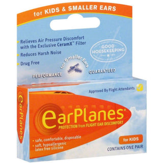 Earplanes Kids Disposable Plugs, Pair