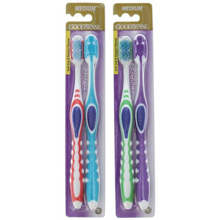 Geiss, Destin & Dunn Good Sense Toothbrush/Tongue Cleaner Med 2pk