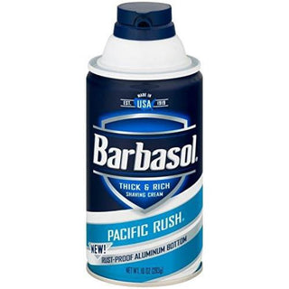 Barbasol Shaving Cream, Thick & Rich, Pacific Rush 10 Oz