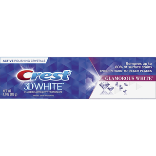 Crest Toothpaste, Fluoride Anticavity, Glamorous White 4.1 Oz