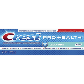 Crest Pro Health Smooth Formula Toothpaste, Clean Mint Paste, 3.3 Oz