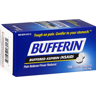 Bufferin Aspirin Pain Reliever 325 Mg 130 Coated Tablets