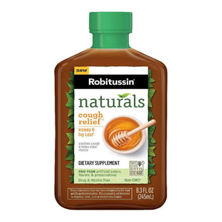Robitussin Naturals Cough Relief Honey & Ivy Leaf Syrup - 8.3 Fl Oz