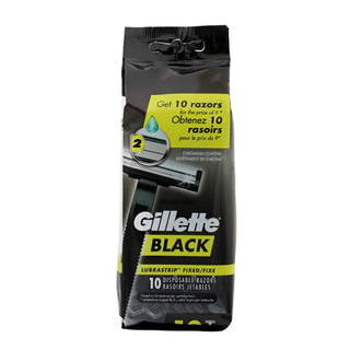 Gillette Disposable Razor Black 10CT 1/16