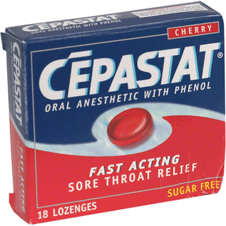 Cepastat Sore Throat Lozenges, Sugar Free, Cherry