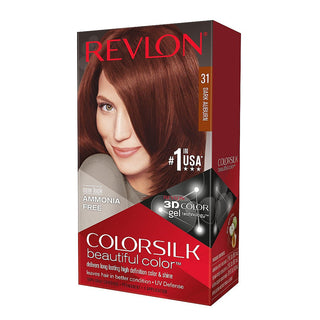 Revlon 6x Packs Dark Auburn Permanent Colorsilk Beautiful Color Hair Dye 31