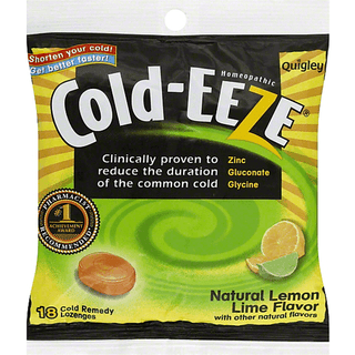 Cold-Eeze Remedy, Lozenges, Natural Lemon Lime Flavor
