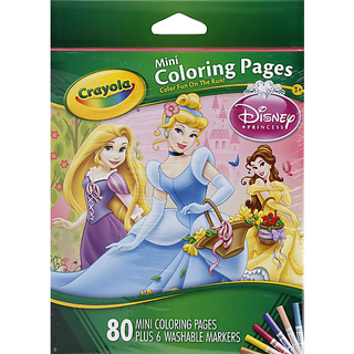 Crayola Coloring Pages, Mini, Disney Princess