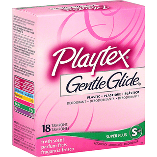 Playtex Gentle Glide Tampons, Plastic, Super Plus Absorbency, Fresh Scent Deodorant