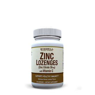 Windmill® Health Zinc Lozenges – With Vitamin C & Echinacea (Cherry)