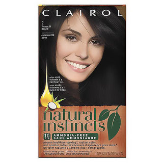 Clairol Natural Instincts Hair Color, Midnight Black 2