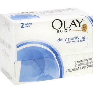 Olay Body Moisturizing Bars With Microbeads, Daily Purifying