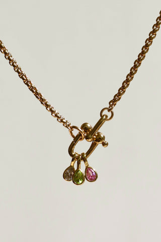 TEARDROP BEZEL BIRTHSTONE CHARM