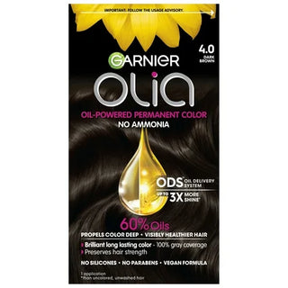 Garnier Olia Oil Powered Color, 4.0 Dark Brown
