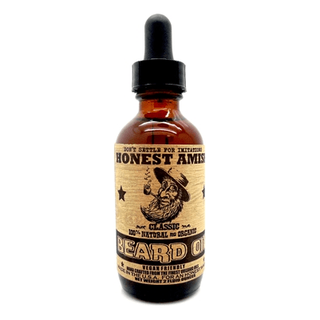 Honest Amish Classic Beard Oil bottle 2 oz