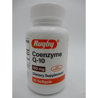 Rugby Coenzyme Q-10 100 Mg Dietary Supplement, 30 Softgels 880681010006VL