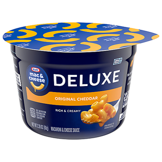 Kraft Deluxe Original Macaroni & Cheese Easy Microwavable Dinner, 2.39 Oz Cup