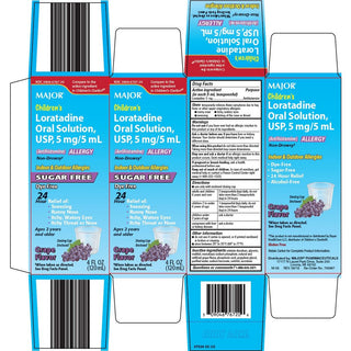 Major® Children's Loratadine Oral Solution – 5 mg/5 mL (120 mL)