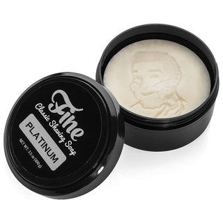 Fine Accoutrements Classic Shaving Soap Tub Platinum 3.5 Oz