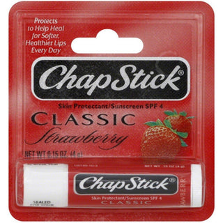 ChapStick Classic Skin Protectant/Sunscreen, Spf 4, Strawberry
