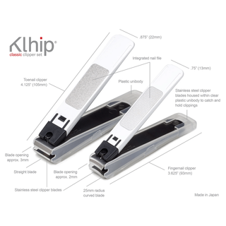 Klhip Stainless Steel Nail Clippers Set