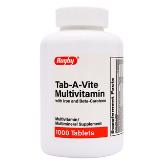 Rugby Tab A Vite Multivitamin Supplement Tablets