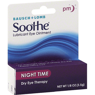Soothe Bausch & Lomb Lubricant Eye Ointment, Night Time,1/8 Oz