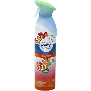 Febreze Air Refresher, With Gain Scent, Island Fresh 9.7 Oz