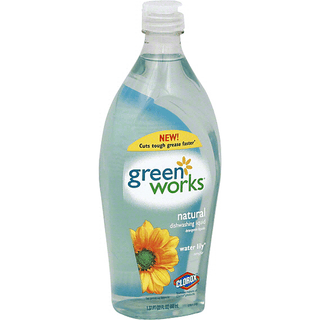 Green Works Dishwashing Liquid, Natural, Water Lily 22 Oz
