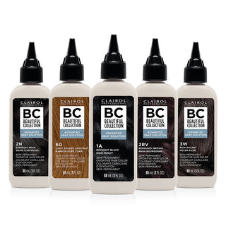 Clairol Professional Beautiful Collection Advanced Gray Solution Semi-Permanent Hair Color Midnight Black 1A 3 Oz