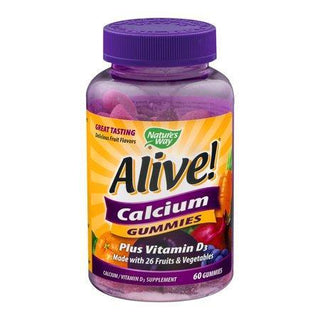 Nature's Way Alive! Calcium Gummies Plus Vitamin D3