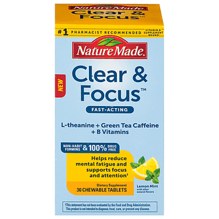 Nature Made Clear & Focus, Tablets, Lemon Mint (DIS)