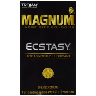 Trojan Magnum Ecstasy Large Size Lubricated Condoms