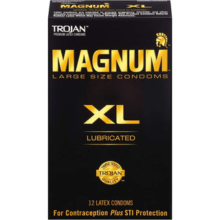 Trojan Lubricated Latex Condoms, Magnum XL, Extra Large