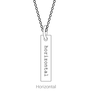 Amélie 14K Yellow Gold Engravable Four-Sided Bar Necklace