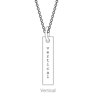 Amélie 14K Yellow Gold Engravable Four-Sided Bar Necklace