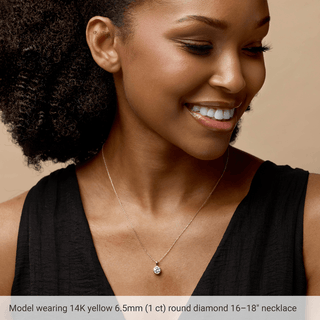Élise Bezel Diamond Necklace 0.25 CT Natural Diamond