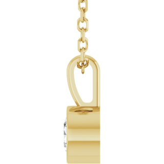 Élise Bezel Diamond Necklace 0.25 CT Natural Diamond