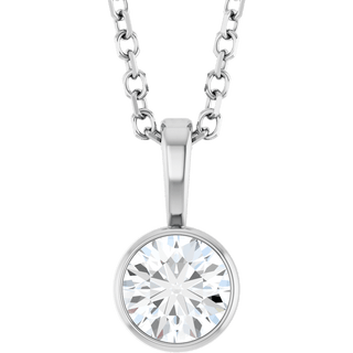 Élise Bezel Diamond Necklace 0.25 CT Natural Diamond