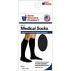 Silver Rod Pharmacy GNP Men S Knee High Socks 20-30MM Large Black 1 Pair